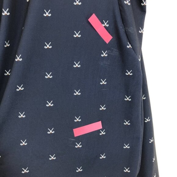 KJUS Navy Men's Golfer Polo in Atlanta Blue/White size 48 S - Picture 13 of 15